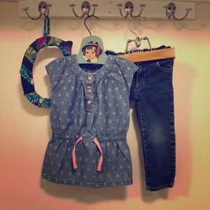2T Girls’ Denim Tunic